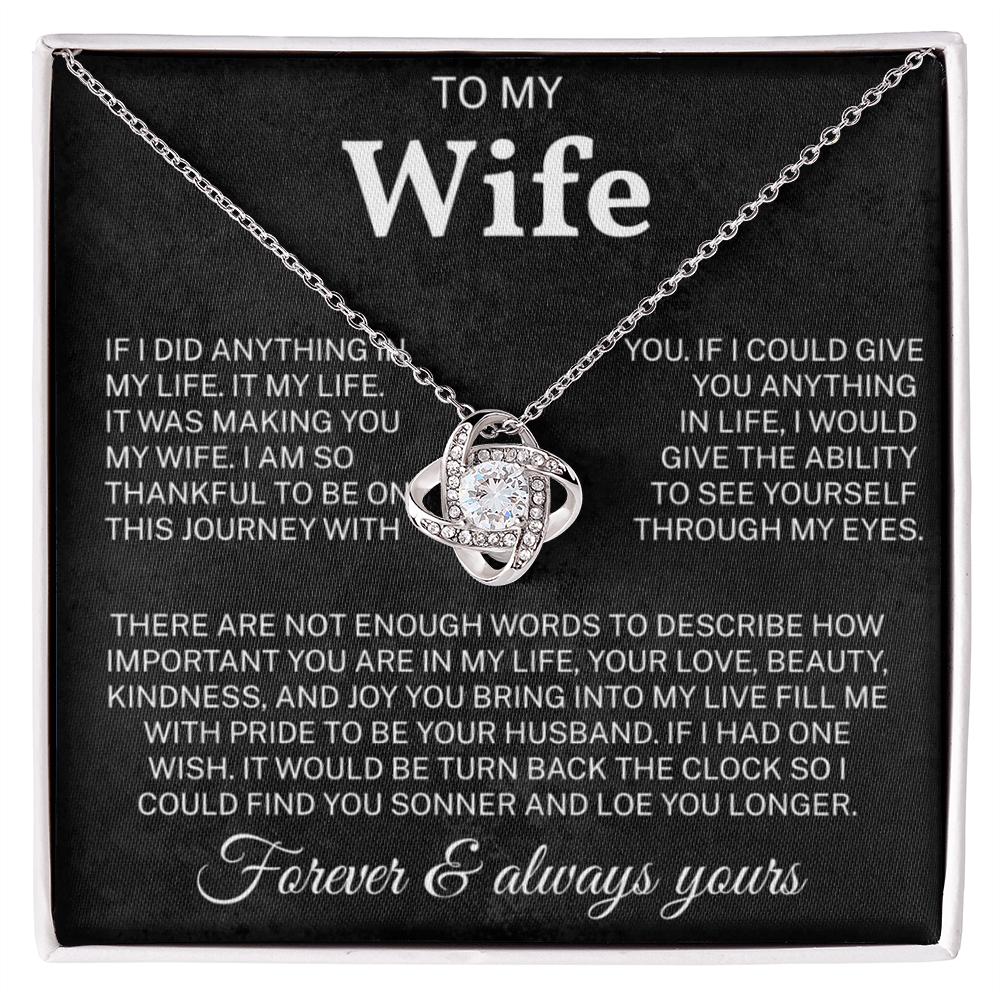 To My Wife Necklace | Meaningful Gift for Wife | Anniversary Gift