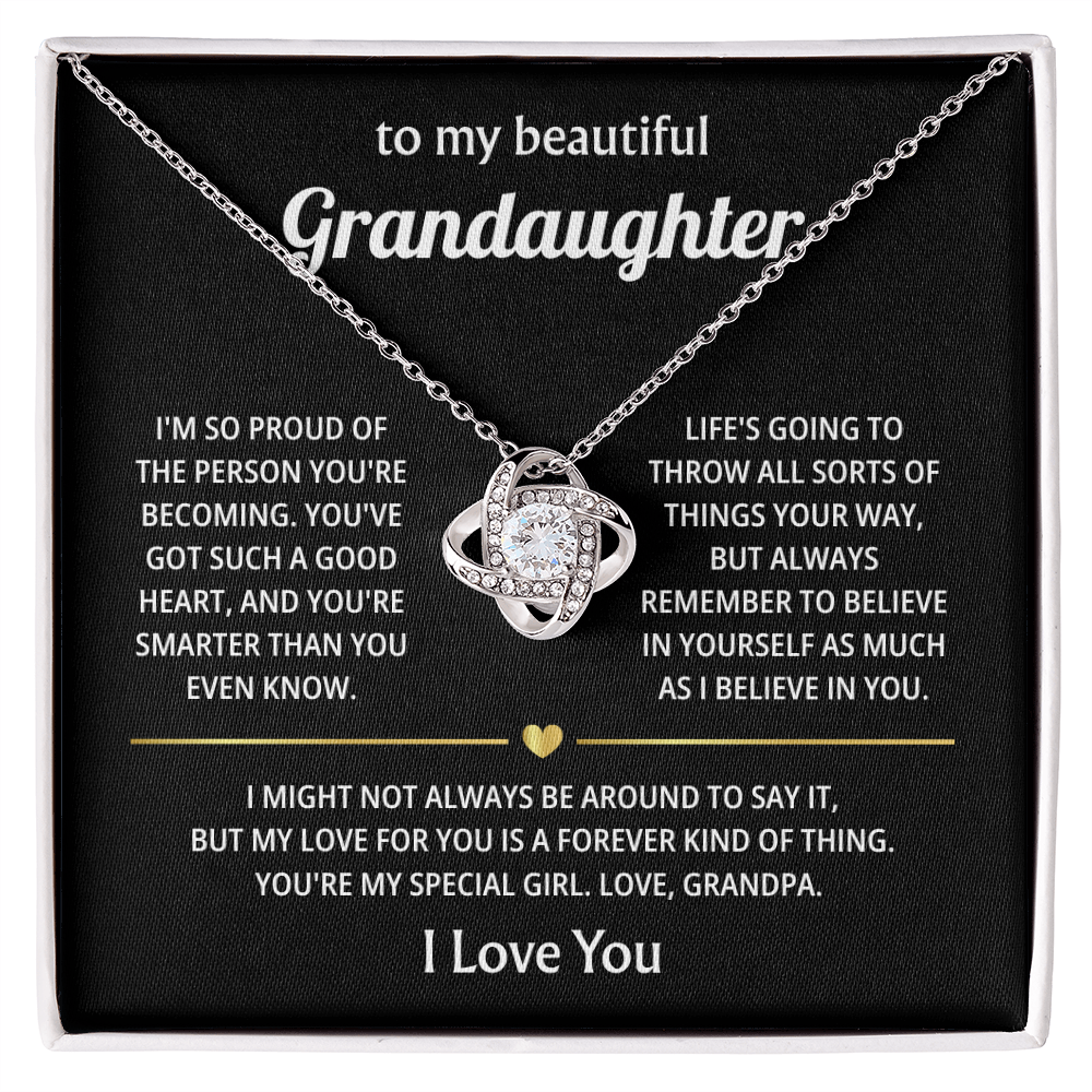 Gift for Granddaughter - I Will Always & Forever Love You - Necklace