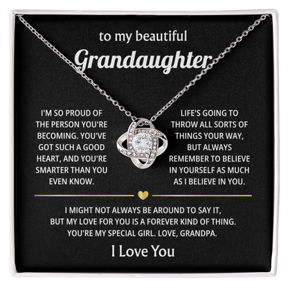 Gift for Granddaughter - I Will Always & Forever Love You - Necklace