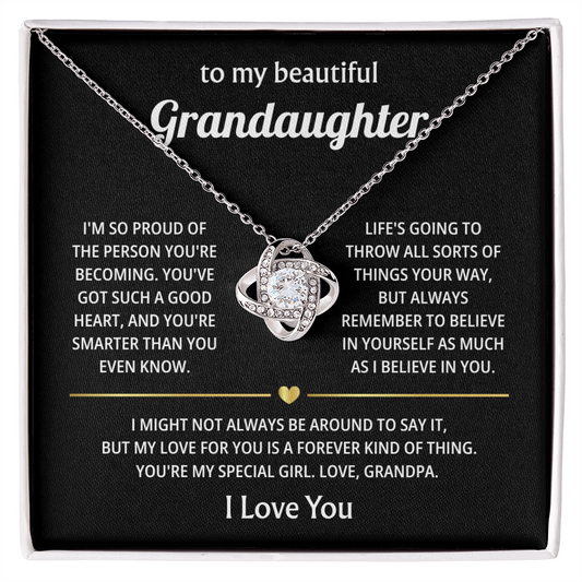 Gift for Granddaughter - I Will Always & Forever Love You - Necklace