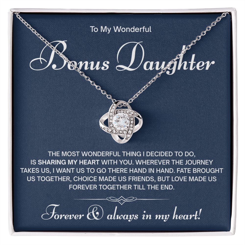 To My Bonus Daughter Necklace – A Gift from the Heart