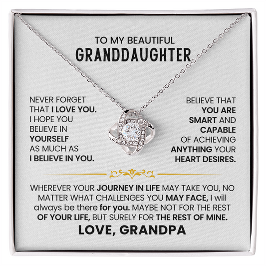 To My Granddaughter - Never Forget How Much I Love You