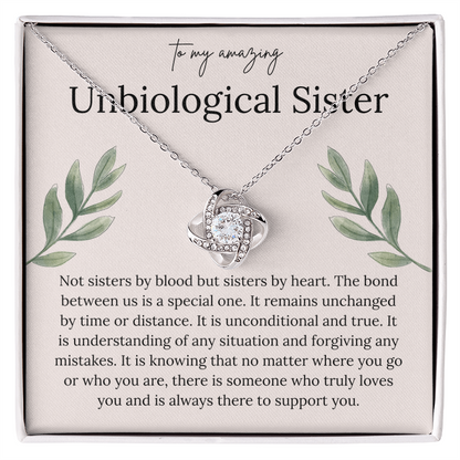 To My Amazing Unbiological Sister - Thank You for Being My Greatest Friend - Necklace