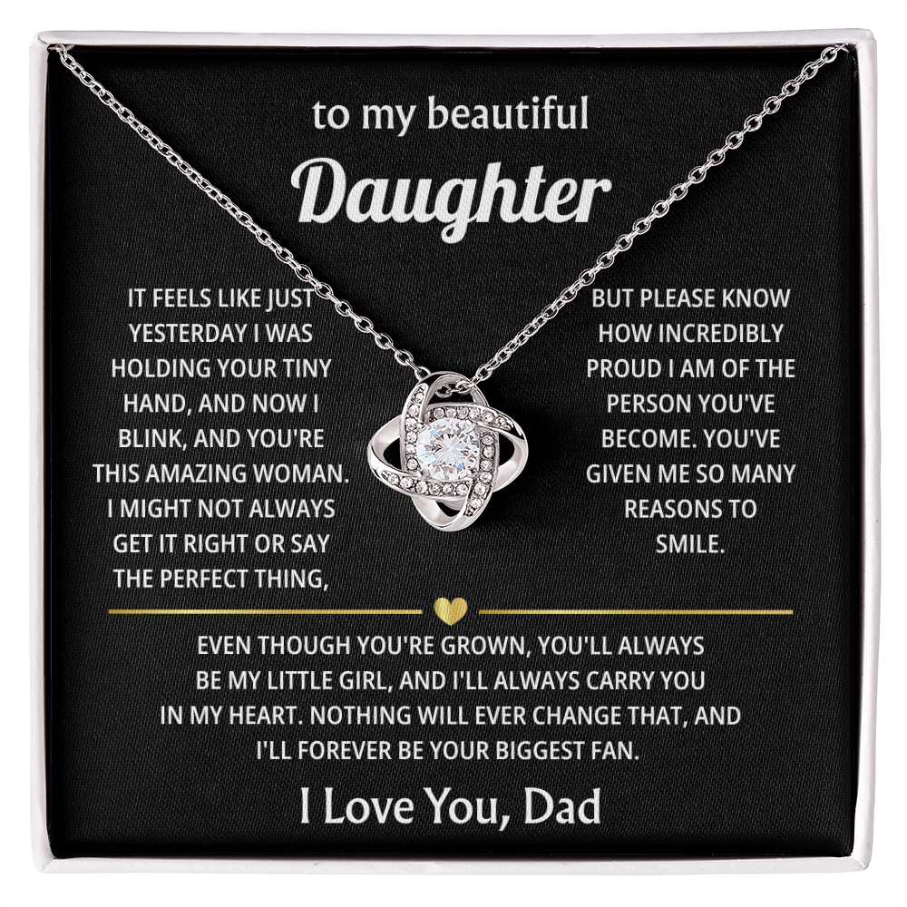 Daughter Jewelry Gift from Dad – Heartfelt Gift for Birthday, Christmas & Graduation