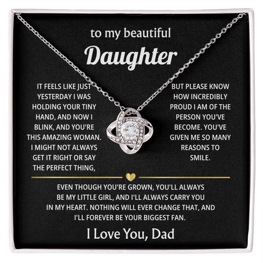 Daughter Jewelry Gift from Dad – Heartfelt Gift for Birthday, Christmas & Graduation