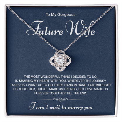 To My Gorgeous Future Wife Necklace – I Can't Wait to Marry You