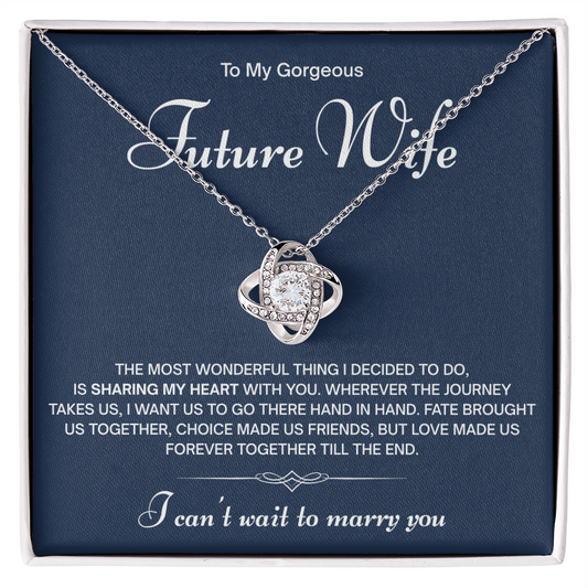 To My Gorgeous Future Wife Necklace – I Can't Wait to Marry You