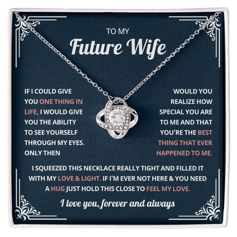 Valentine's Necklace Gifts For Future Wife With Message Card