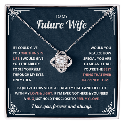 Valentine's Necklace Gifts For Future Wife With Message Card