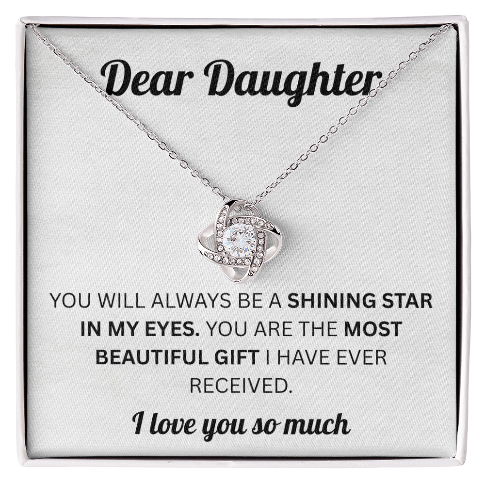 To My Daughter Necklace - Whenever You Feel Overwhelmed, Remember Whose Daughter You Are!