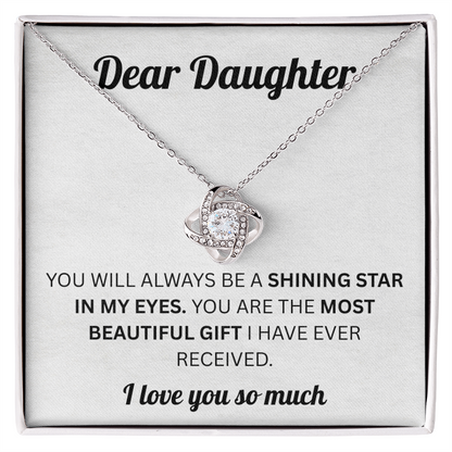 To My Daughter Necklace - Whenever You Feel Overwhelmed, Remember Whose Daughter You Are!