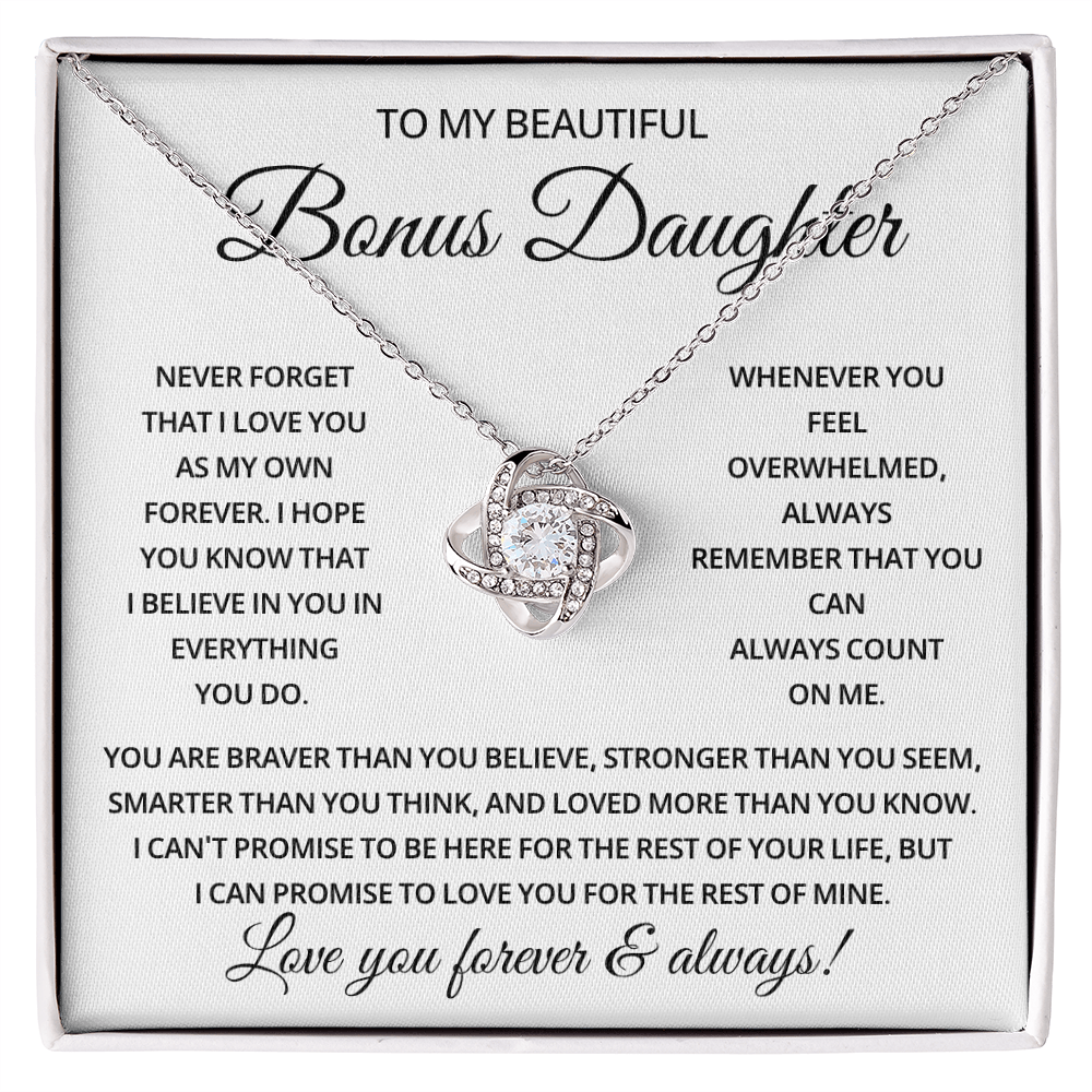 To My Bonus Daughter - The Most Beautiful Chapters Of My Life - 14K Jewelry