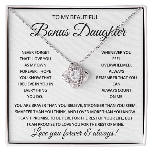 To My Bonus Daughter - The Most Beautiful Chapters Of My Life - 14K Jewelry