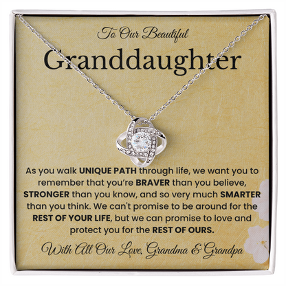 To My Granddaughter Necklace – Sentimental Gift Jewelry for Her