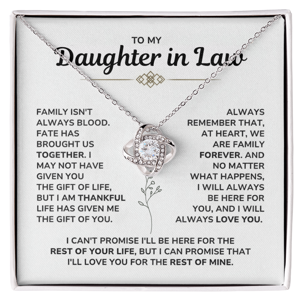 To My Daughter in Law Necklace - Heartfelt Gifts For Her
