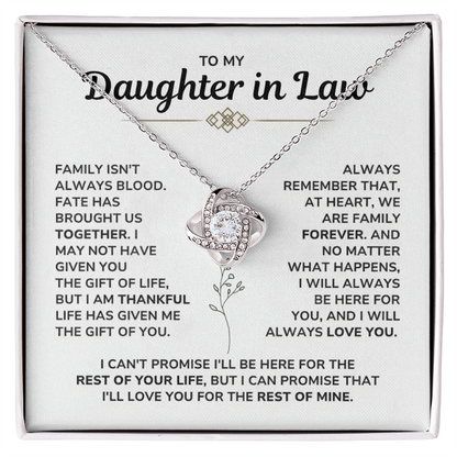 To My Daughter in Law Necklace - Heartfelt Gifts For Her