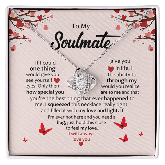Gifts For Soulmate - Valentines Day Gifts For her - Love Knot Necklace