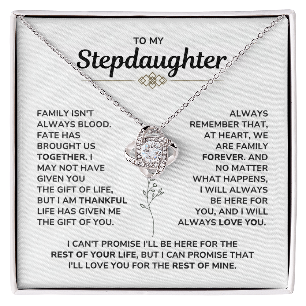 To My Stepdaughter Necklace – Meaningful Gift from Stepmom or Stepdad