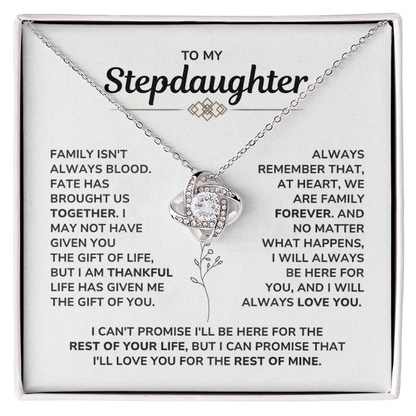 To My Stepdaughter Necklace – Meaningful Gift from Stepmom or Stepdad