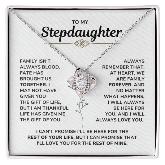 To My Stepdaughter Necklace – Meaningful Gift from Stepmom or Stepdad