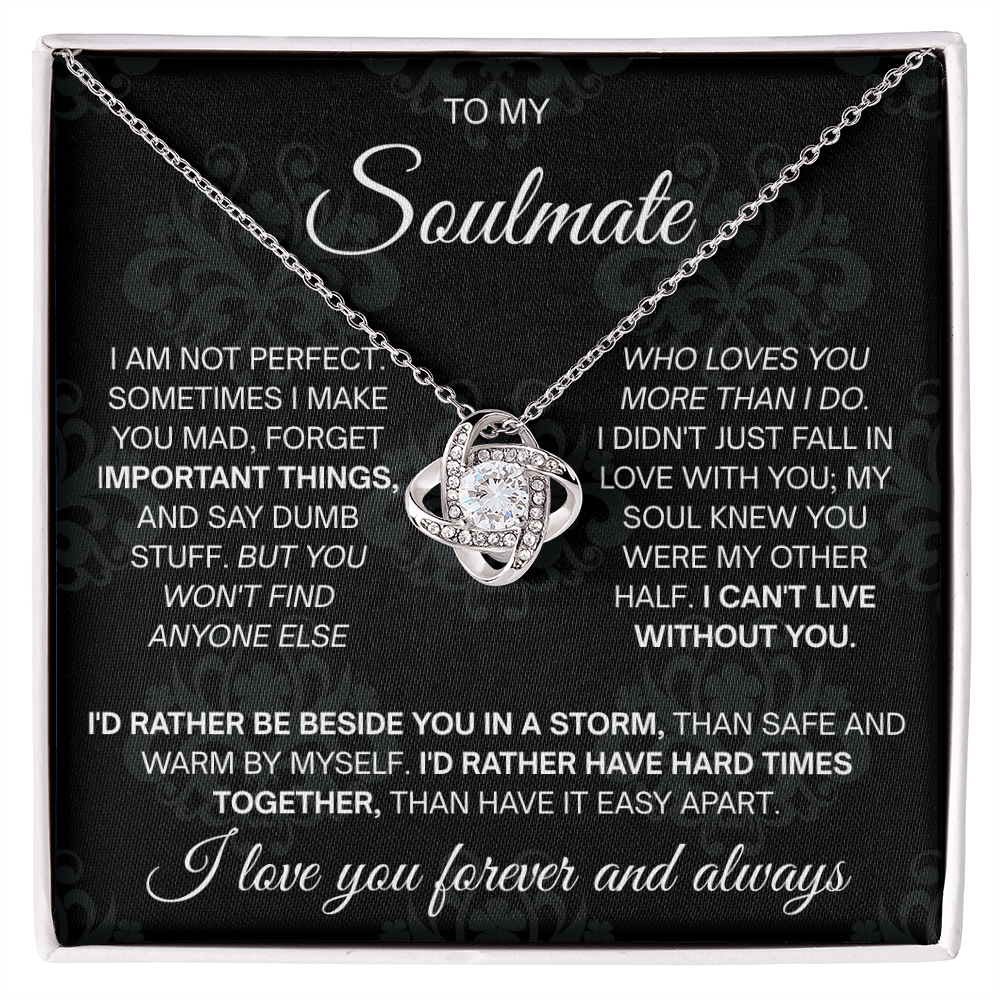 To My Beautiful Soulmate Necklace for Women, Necklace for Wife From Husband