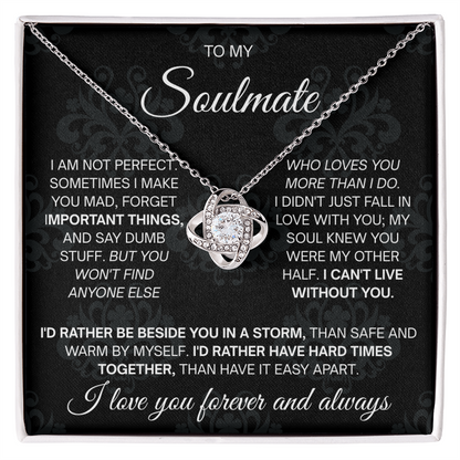To My Beautiful Soulmate Necklace for Women, Necklace for Wife From Husband
