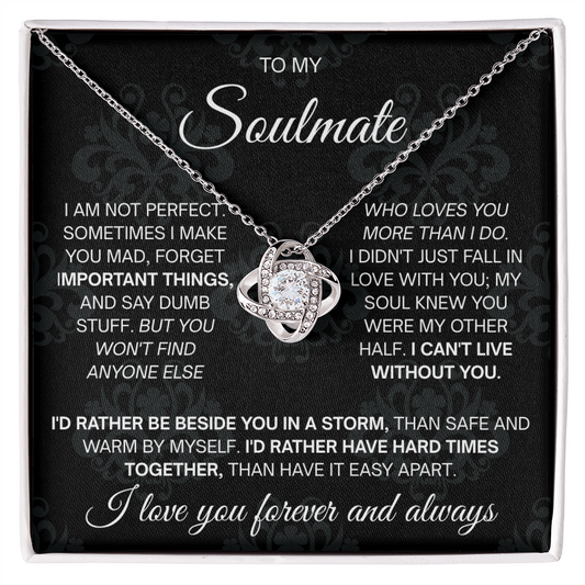 To My Beautiful Soulmate Necklace for Women, Necklace for Wife From Husband