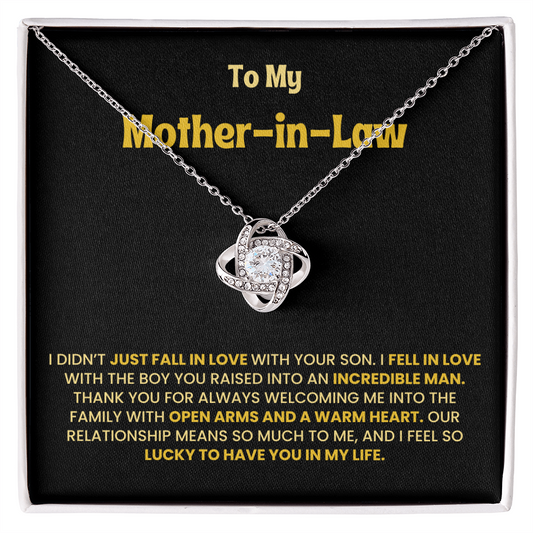Necklace With Message Card for Future Mother-in-law From Future Son-in-law