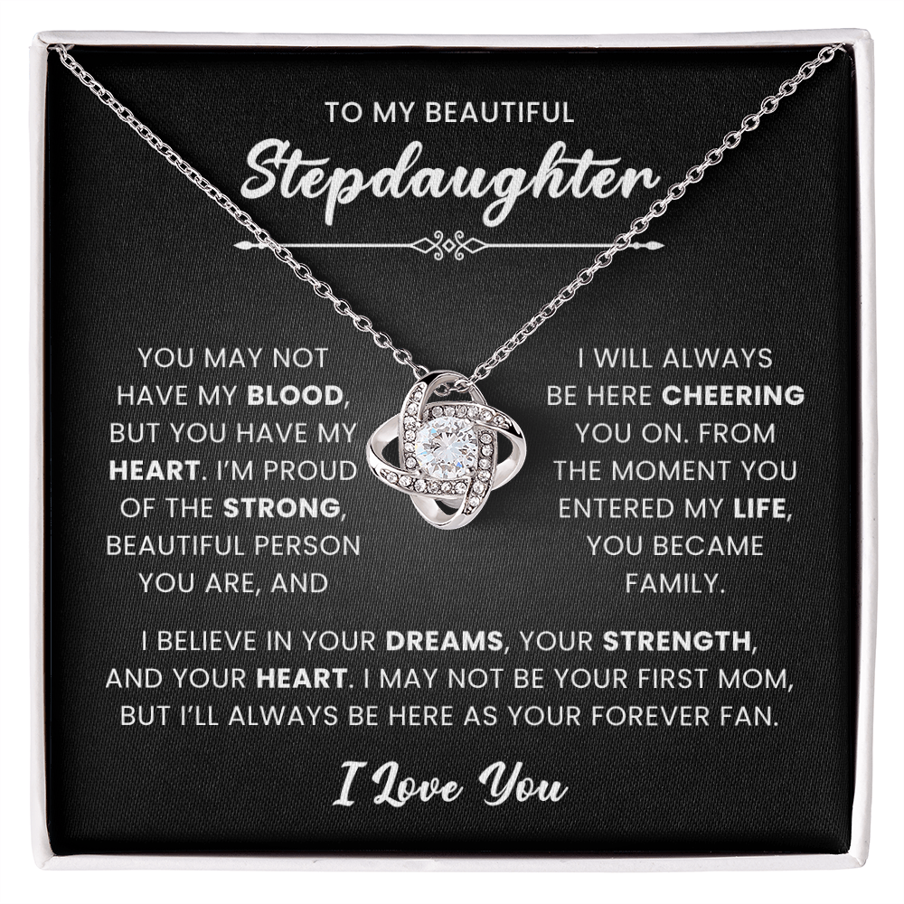 Bonus Daughter Necklace – Meaningful Gift from Mom or Dad, Stepdaughter Jewelry