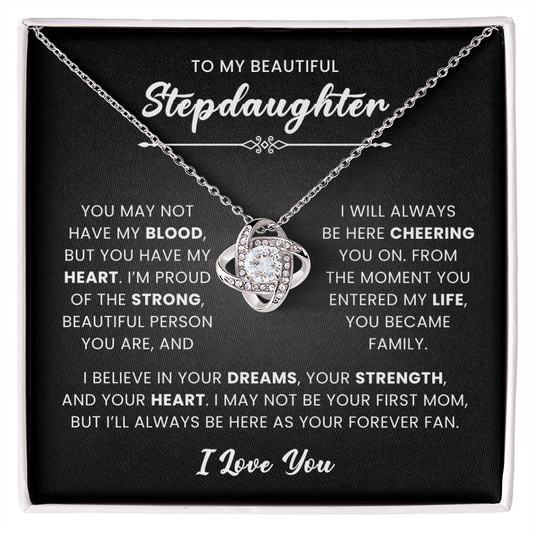 Bonus Daughter Necklace – Meaningful Gift from Mom or Dad, Stepdaughter Jewelry