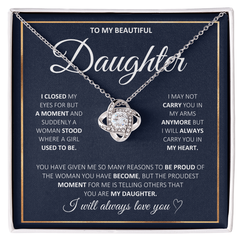 To My Daughter Necklace | Meaningful 2026 "Love You Forever" Gift from Mom or Dad