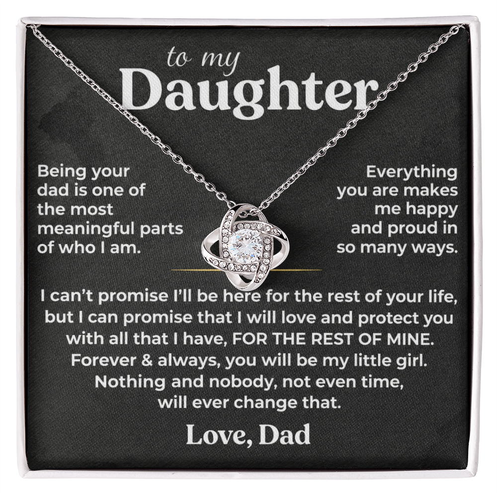 To My Daughter Necklace – Forever Loved Gift from Dad