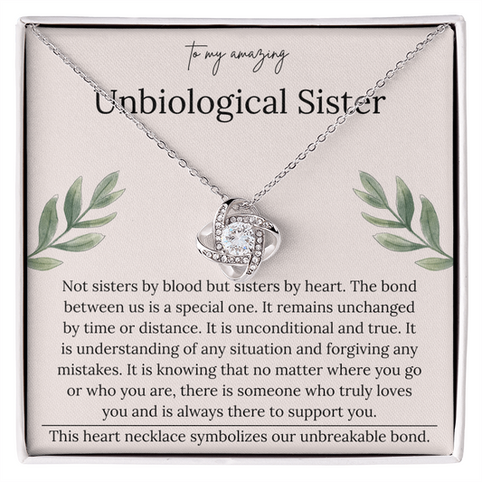 Sentimental Necklace Gift for Bonus Daughter With Heartfelt Message Card