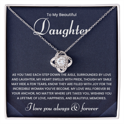 To My Daughter Necklace Gifts From Mom or Dad | Wedding Gifts