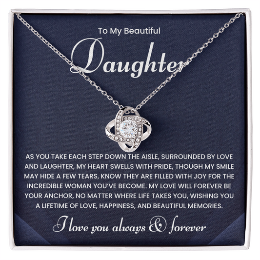 To My Daughter Necklace Gifts From Mom or Dad | Wedding Gifts
