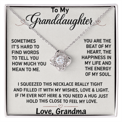 To My Granddaughter My Love for You Will Last Through Every Moment Heartfelt Keepsake Gift