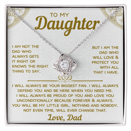 To My Daughter Necklace From Dad, Meaningful Necklaces for Women