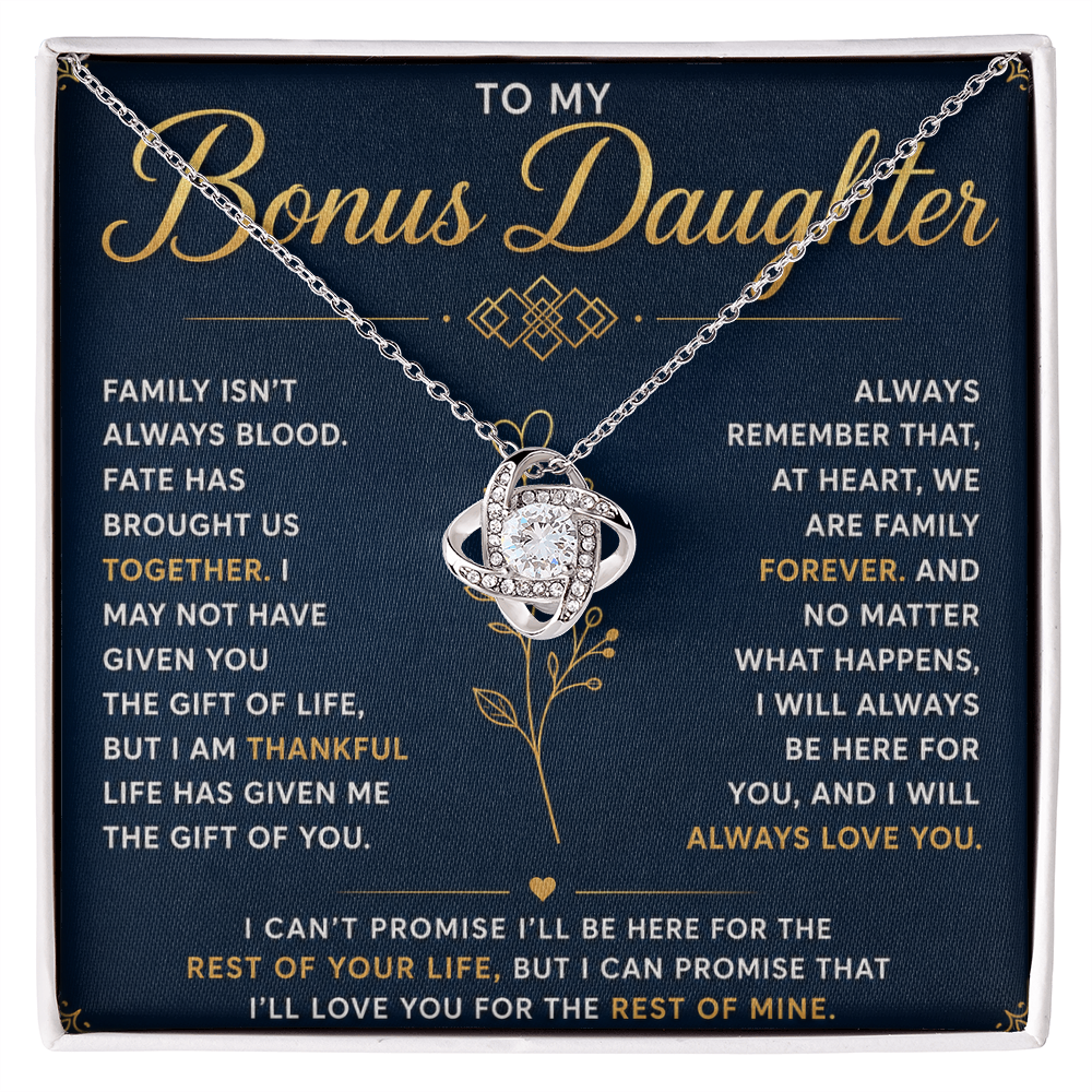 To My Bonus Daughter – Life Blessed Me by Bringing You Into It – Beautiful Keepsake Present