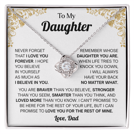 Christmas Gift From Dad to Daughter, Necklace for My Daughter, Meaningful Necklaces for Women