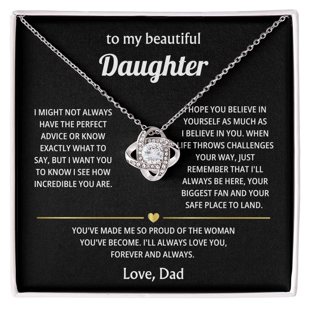 To My Beautiful Daughter – My Love for You Will Last Forever – Heartfelt Keepsake Gift