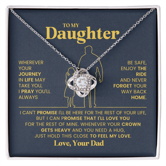 To My Daughter Necklace from Dad | Meaningful Birthday Gift for Her