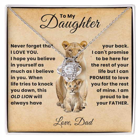 To My Beautiful Daughter Necklace From Mommy, Perfect for Mother's Day