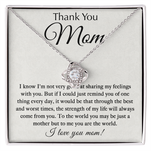 Best Mother's Day Gift 2026 | To My Mom Love Knot Necklace