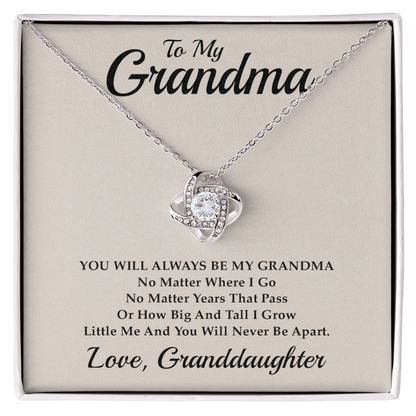 Grandma Necklace from Granddaughter – Gift for Grandma