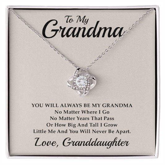 Grandma Necklace from Granddaughter – Gift for Grandma