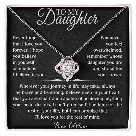 To My Daughter Necklace – Heartfelt Gift from Mom to Daughter