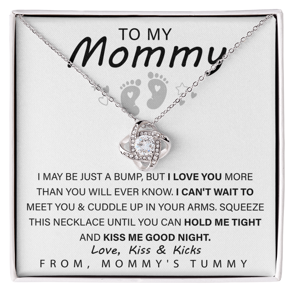 New Mom Gift Necklace – Love Knot Jewelry for Mothers