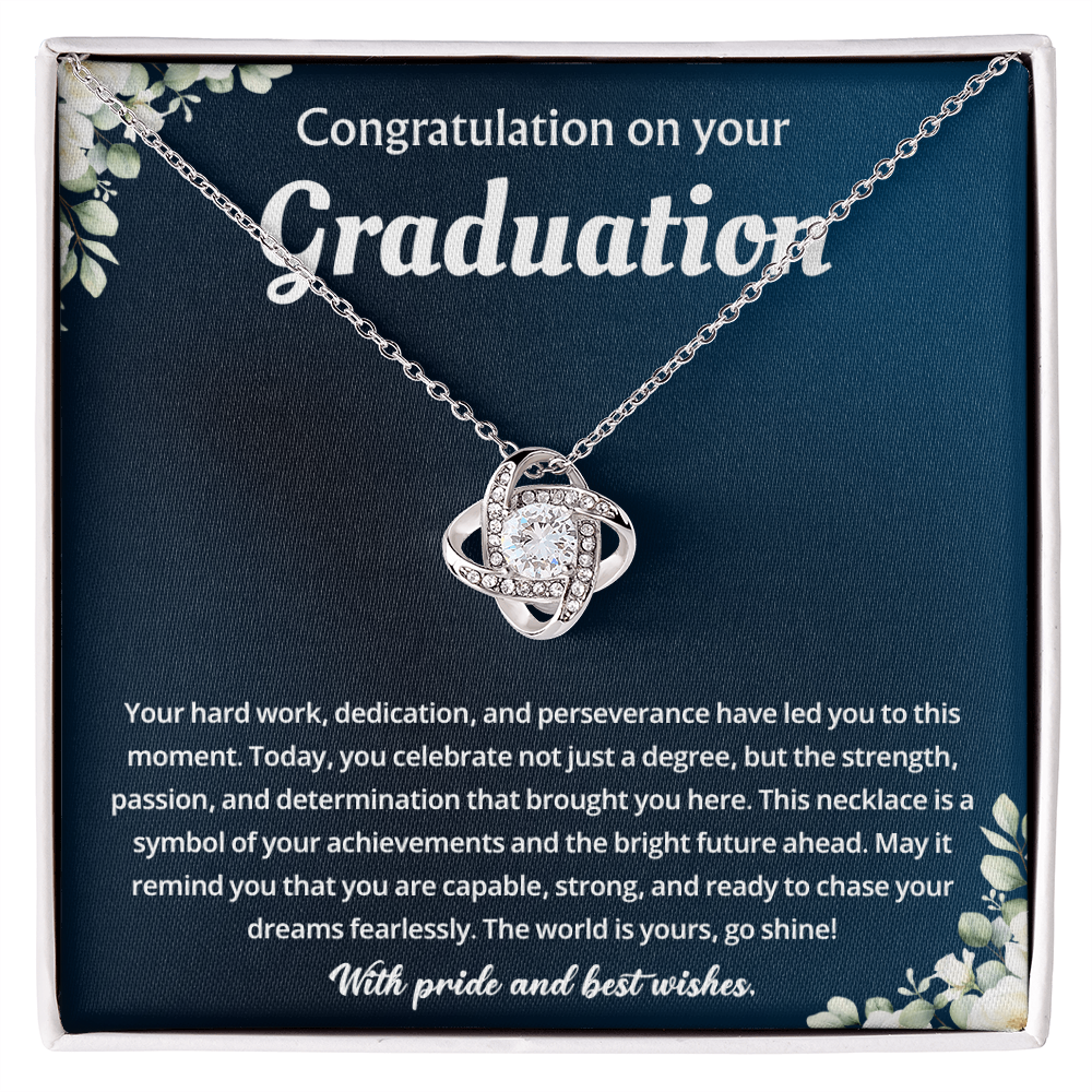 Congratulation On Your Graduation Day - Love Knot Necklace