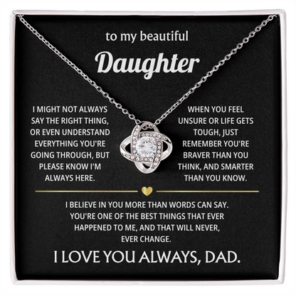 To My Amazing Daughter – You Are the Greatest Blessing in My Life – Jewelry Gift