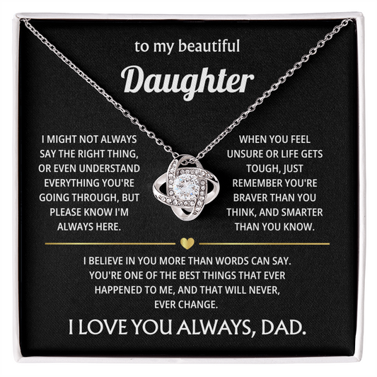 To My Amazing Daughter – You Are the Greatest Blessing in My Life – Jewelry Gift
